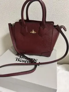 Vivienne Westwood バーガンディ ハンドバッグ ショルダーバッグ