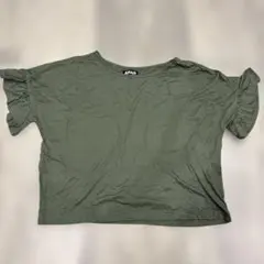 ANAP カーキ フリル袖 半袖Tシャツのサムネイル