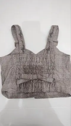 チェック柄　ビスチェ