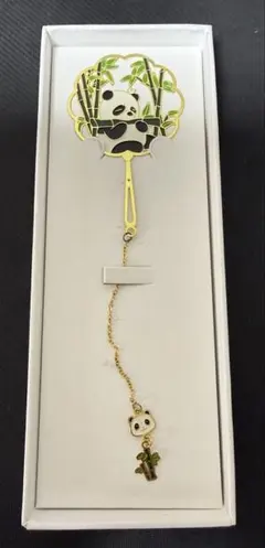 パンダと竹のキーホルダー