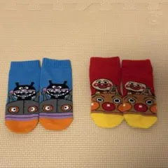 アンパンマン バイキンマン 靴下 2足セット 9-14cm