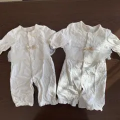 petit main ベビードレスホワイト 2点セット