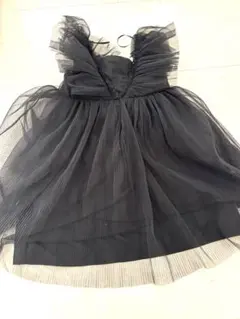 H&M ブラックフリルドレス　発表会　イベント　ハロウィン