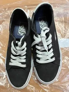 7VANS キャンバス ローカット スニーカー ブラック ホワイト