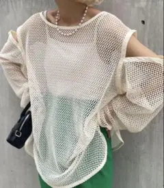 CIAOPANIC / マルチWAYメッシュカットアウトトップス