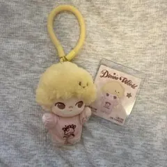 Dimoo world crush on coffee ぬいぐるみキーチェーン