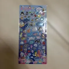 平成レトロ クーリア ぷっくり ラメ あめちゃんシール　海の生き物　クーリア