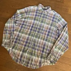 90s Ralph Lauren ラルフローレン マドラスチェックシャツ