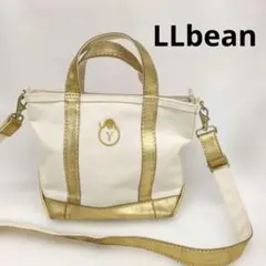 【日本限定】LLbean レザートートバッグ　ワンチャンカスタム刺繍入りのサムネイル