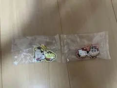 サンリオ×クレヨンしんちゃん ガチャガチャ キーホルダー 2個セット 新品