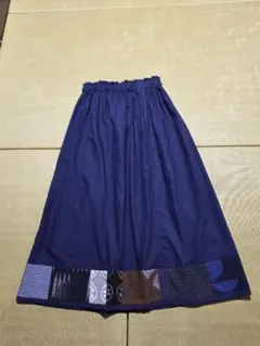 久留米絣のギャザースカート