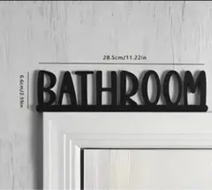 BATHROOM サイン インテリア　オブジェ　ルームサイン　ウォール
