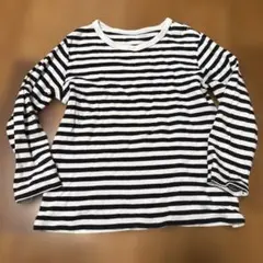 UNIQLO ボーダー柄 長袖カットソー 100cm(G)