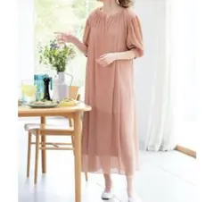 【新品】RANANラナンインナー付ロングワンピース