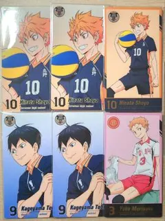 ハイキュー　チケット風カード　日向翔陽　影山飛雄　夜久衛輔　ゴ決展