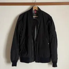 【美品】ALPHA INDUSTRIES 黒 MA-1 フライトジャケット L