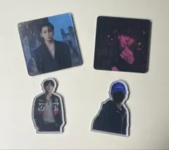 BTS グク　jungkook アクリルマグネット＆チェキ風マグネット　セット BTS グク jungkook アクリルマグネット＆チェキ風マグネット セット①