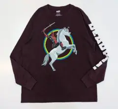 MARVEL　ロンT　長袖Tシャツ　DEADPOOL　XL