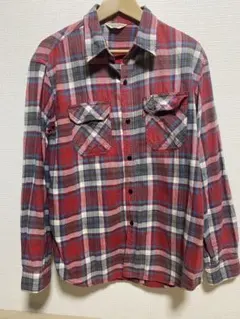 チェック柄ネルシャツ 長袖 赤青 Levi’s