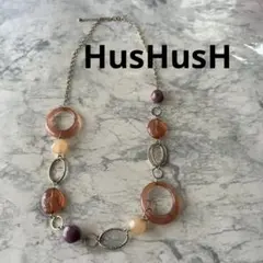 ハッシュアッシュ　HusHusH おしゃれ　ネックレス　アクセサリー　紫系のサムネイル