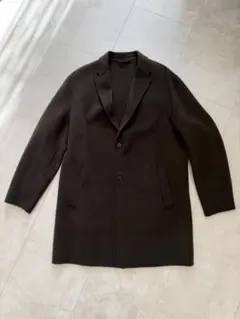 試着のみ ZARA dark khakiコート XL ザラのサムネイル