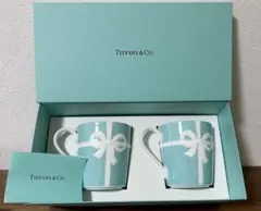 Tiffany & Co. リボンデザインマグカップ2個セット