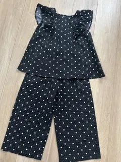 GU ドット柄 フリルセットアップ　ネコのサムネイル