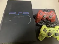 プレイステーション2 プレステ本体一式 ジャンク品コントローラー2個付き