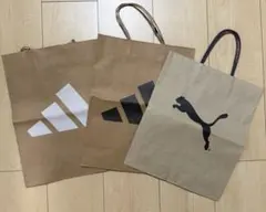 adidas PUMA ショップ袋 3点セットのサムネイル