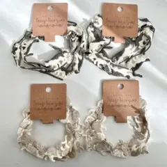 デザインレースユキ　猫とうさぎのケミカルレース　モチーフレース