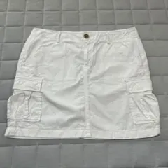 ユニクロ　ミニスカート　白