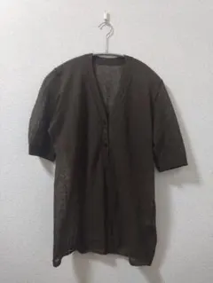 Plage Sheer H/S カーディガン　プラージュ　ブラウンのサムネイル