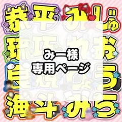 みー様 専用ページ
