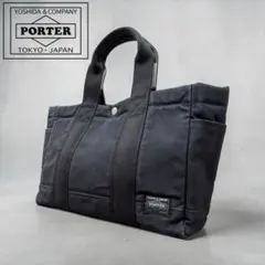 PORTER ポーター　ペイントトートバッグ　キャンバス　ブラック