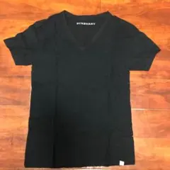 Burberry バーバリー 半袖 Vネック Tシャツ Mサイズ ブラック