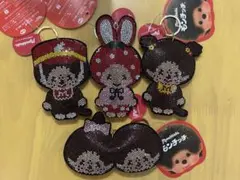 モンチッチ ラインストーンマスコット いちごうさぎ キラキラ プライズ