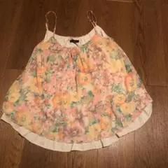 rienda 花柄　シフォンキャミ　裏地付きのサムネイル