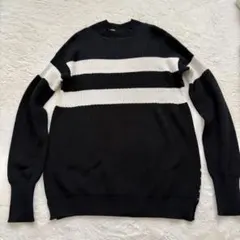 MARNI マルニ ボーダー ニット セーター 黒/白