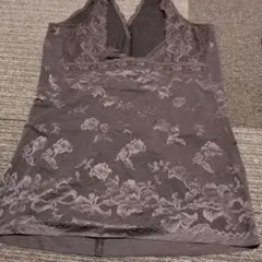 花柄レース ノースリーブ ボディシェイパー
