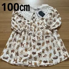 新品タグ付き・Cottoli コトリ　猫柄 ワンピース　yukiemon