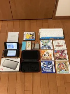 ニンテンドー3DS LL本体 ゲームソフト７本セット 取扱説明書／箱付き