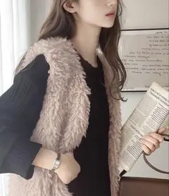 CLASSICAL ELF ボアベスト ベージュ