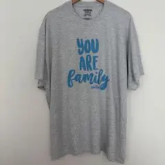 GILDAN 2XL family 英字 メッセージT グレー USA古着のサムネイル