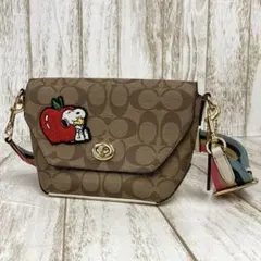 so-1706) COACH スヌーピー ショルダーバッグ - メルカリ