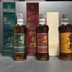 taka☻ マルス 越百 ワイン & 岩井 ワイン・シェリー ３本セット 送料込】国産モルトウイスキー マルスモルテージ越百飲み比べ3本セット