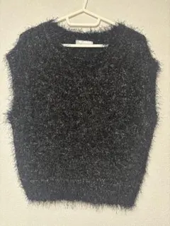 [最終処分]ラメ入りシャギーベスト