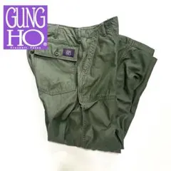 GUNG HO ガンホー　イージーパンツ　ワイドパンツ　オリーブ