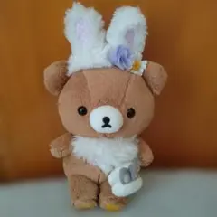 チャイロイコグマ お花畑の小さなこうさぎ リラックマ