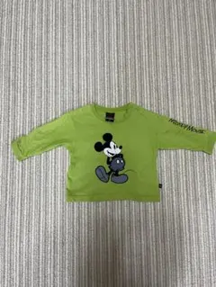 ミッキーマウス 長袖カットソー グリーン