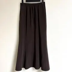 ストレッチマーメイドスカート INGNI イング M ブラウン